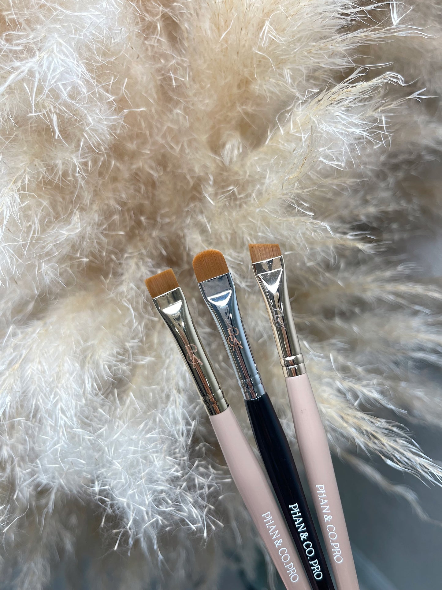 LUXE BRUSH COLLECTION: SET OF 3 ( ROUND, STRAIGHT & ANGLED)