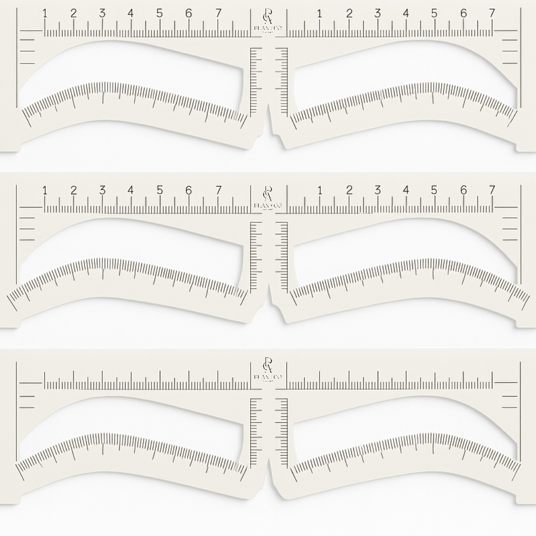 Precision Brow Mapping Stencils