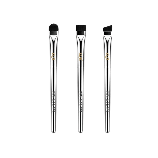 LUXE BRUSH COLLECTION: SET OF 3 ( ROUND, STRAIGHT & ANGLED)