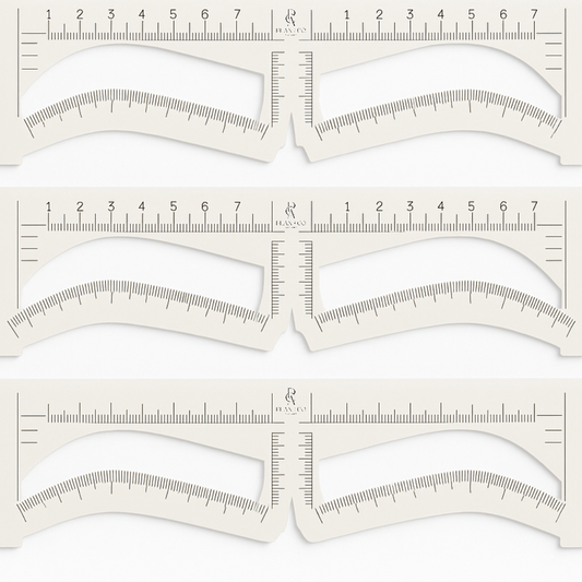 Precision Brow Mapping Stencils