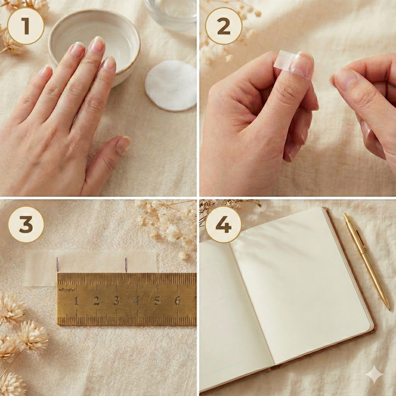 How to Measure Your Nails